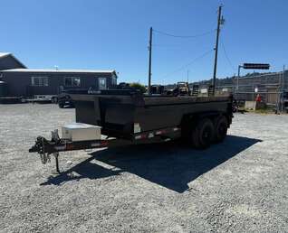 Thumbnail Photo of Used Pre Owned 2024 Southland Trailers 7x14 Dump Trailer HD 17,000lbs GVW w/ Hydraulic Front Jack