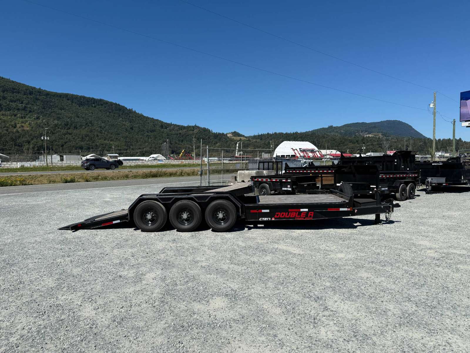 Photo of Pre Owned Used 2023 Double A 24ft Tilt Deck Equipment Trailer Triple Axle 21,000lb GVW