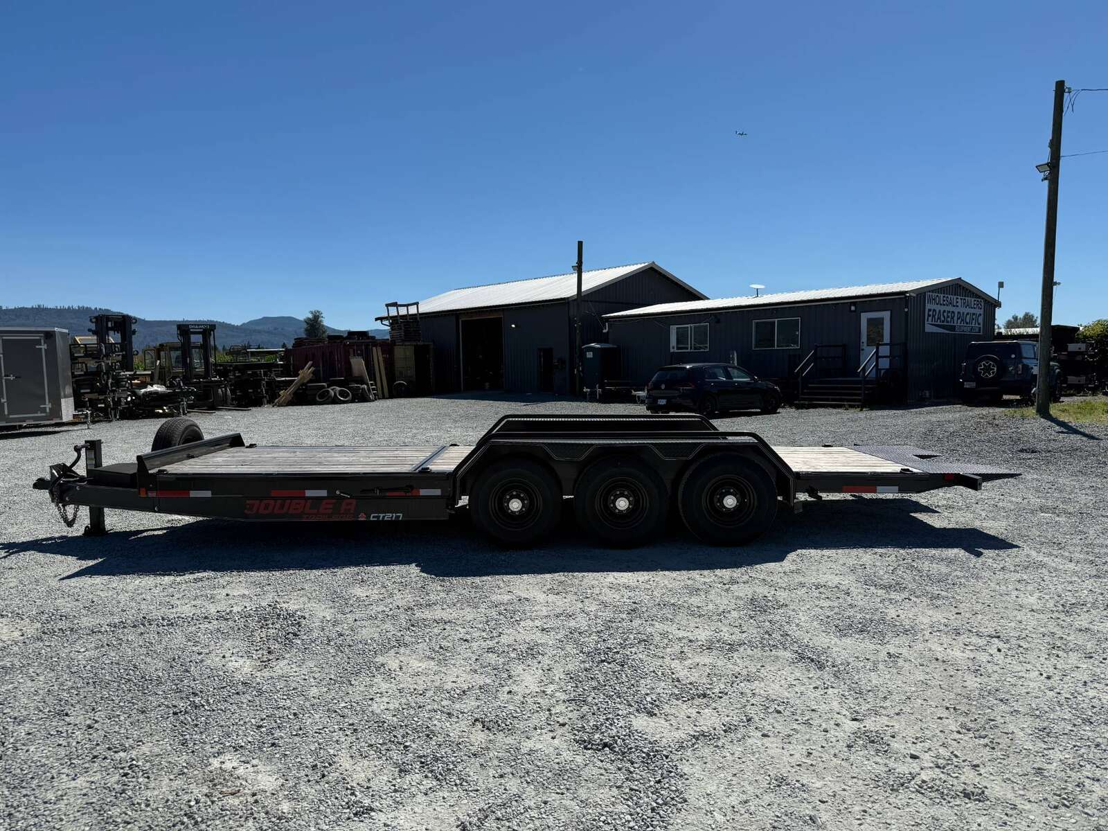 Photo of Pre Owned Used 2023 Double A 24ft Tilt Deck Equipment Trailer Triple Axle 21,000lb GVW