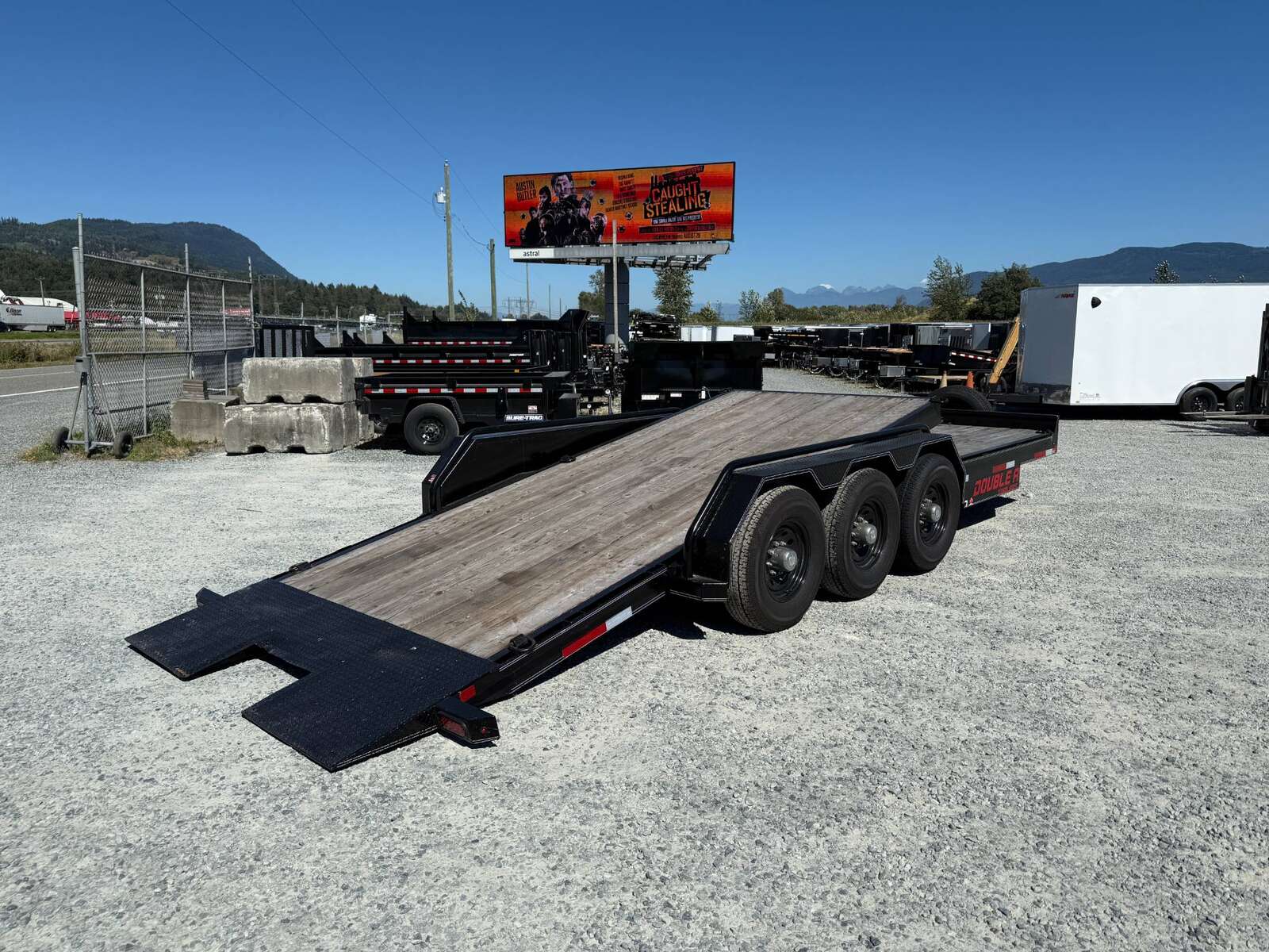 Photo of Pre Owned Used 2023 Double A 24ft Tilt Deck Equipment Trailer Triple Axle 21,000lb GVW