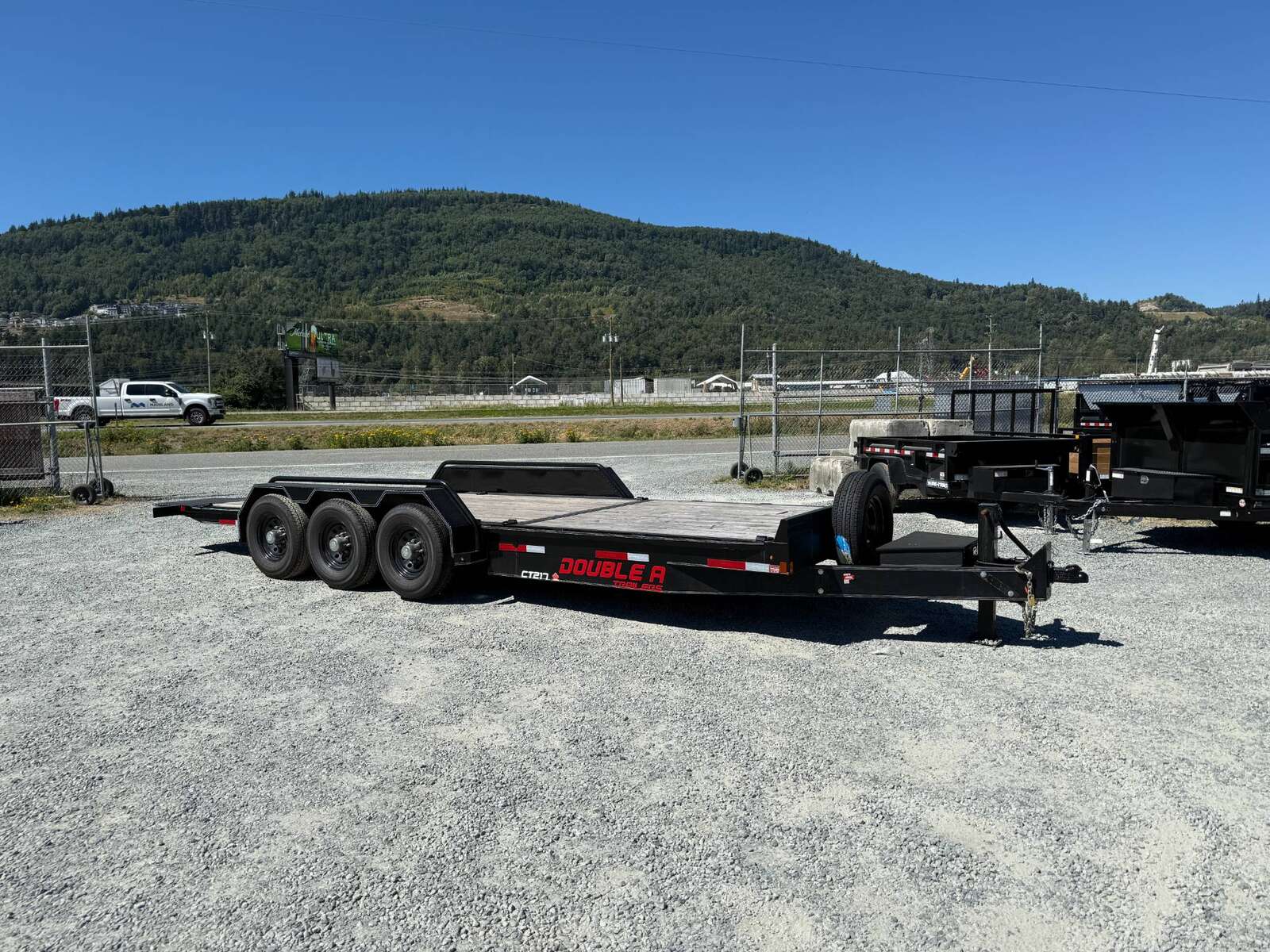 Photo of Pre Owned Used 2023 Double A 24ft Tilt Deck Equipment Trailer Triple Axle 21,000lb GVW