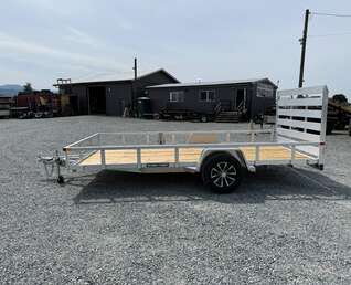 Thumbnail Photo of 2025 Suretrac 7x14 Aluminum Utility Trailer w/ Ramp Gate 2990lb GVW
