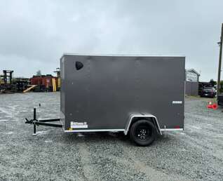Thumbnail Photo of 2026 Mirage XE 6x10 Enclosed Cargo Trailer V Nose Barn Doors Charcoal Grey Standard Height 2990lb GVW