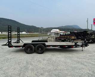 Thumbnail Photo of Used Pre Owned 2024 Southland 7X18 15,400LB GVW Equipment Flat Deck Trailer w/ Stand Up Ramps