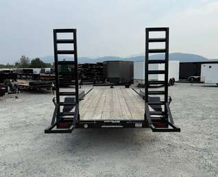 Thumbnail Photo of Used Pre Owned 2024 Southland 7X18 15,400LB GVW Equipment Flat Deck Trailer w/ Stand Up Ramps