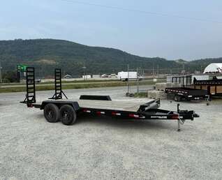 Thumbnail Photo of Used Pre Owned 2024 Southland 7X18 15,400LB GVW Equipment Flat Deck Trailer w/ Stand Up Ramps