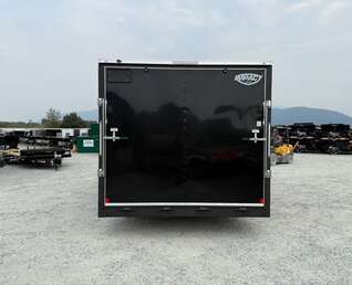 Thumbnail Photo of 2025 Impact 8.5x18 Quake V Nose Cargo Enclosed Trailer Ramp Door Extra Height Black 7000lb GVW