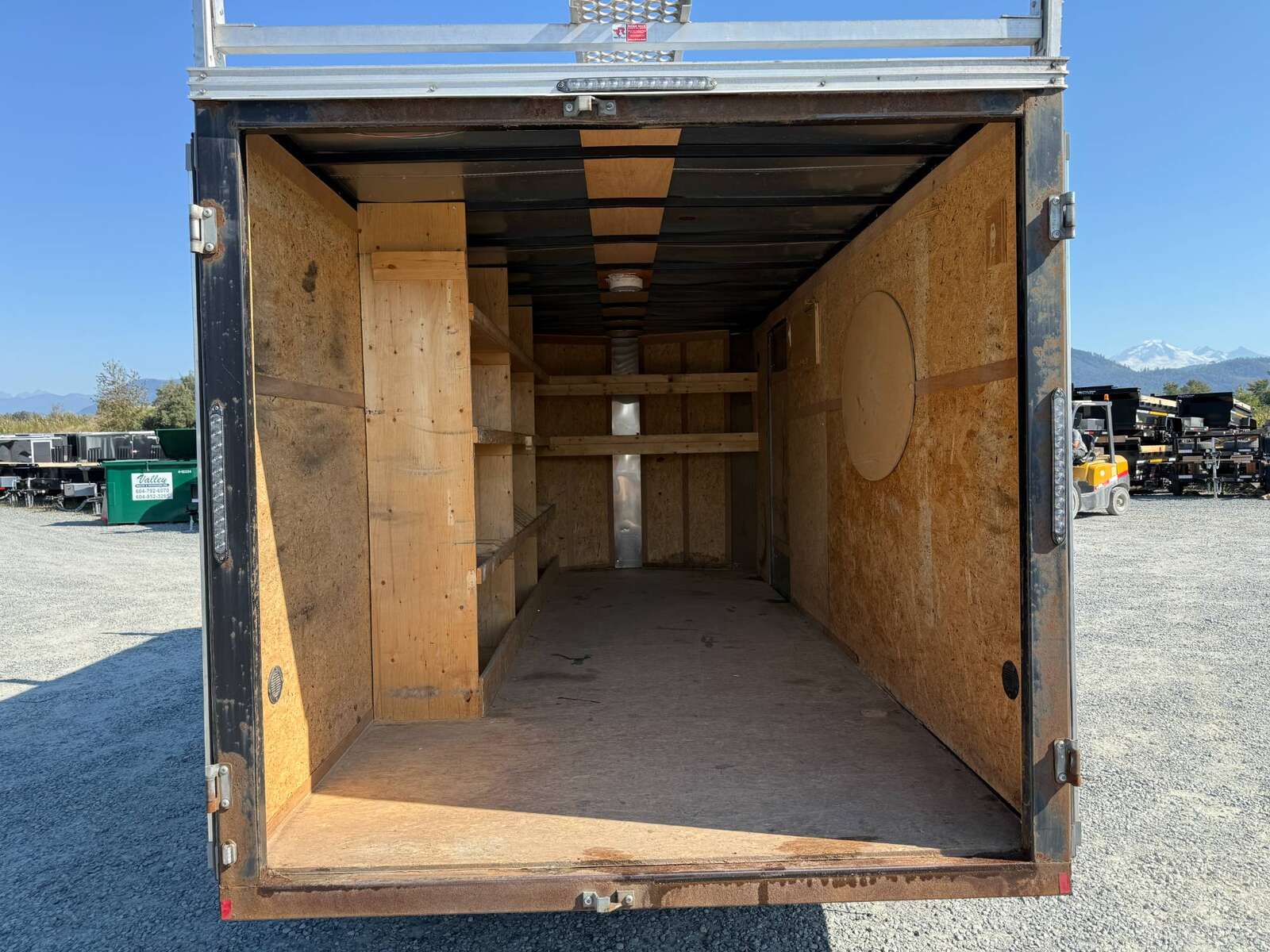 Photo of Used Pre Owned Mirage 7x16 Xpres Cargo / Enclosed Trailer 7000lb GVW Charcoal Grey Barn Doors
