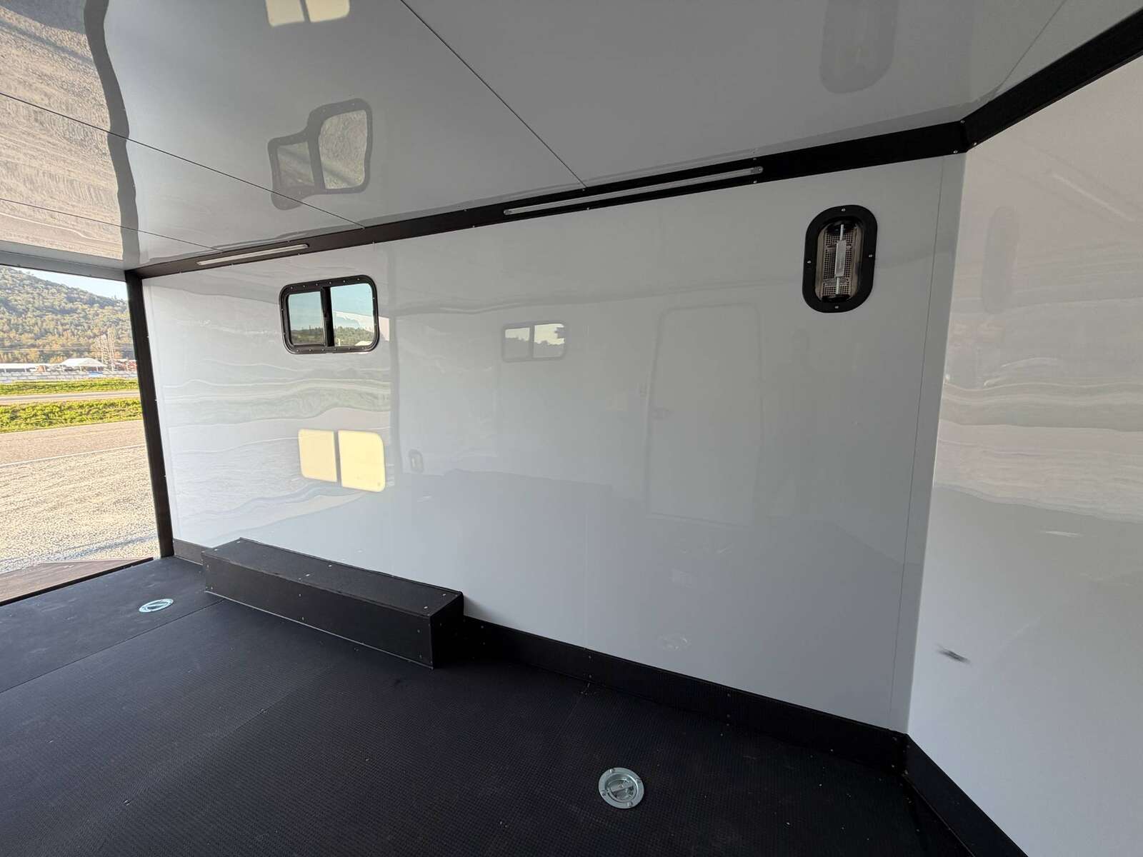 Photo of 2026 Royal 8.5x16 V Nose Cargo Enclosed Trailer Camping Package Blue w/ Blackout Pkg, Insulated, Ramp Door, White Walls, 2x Windows & More!