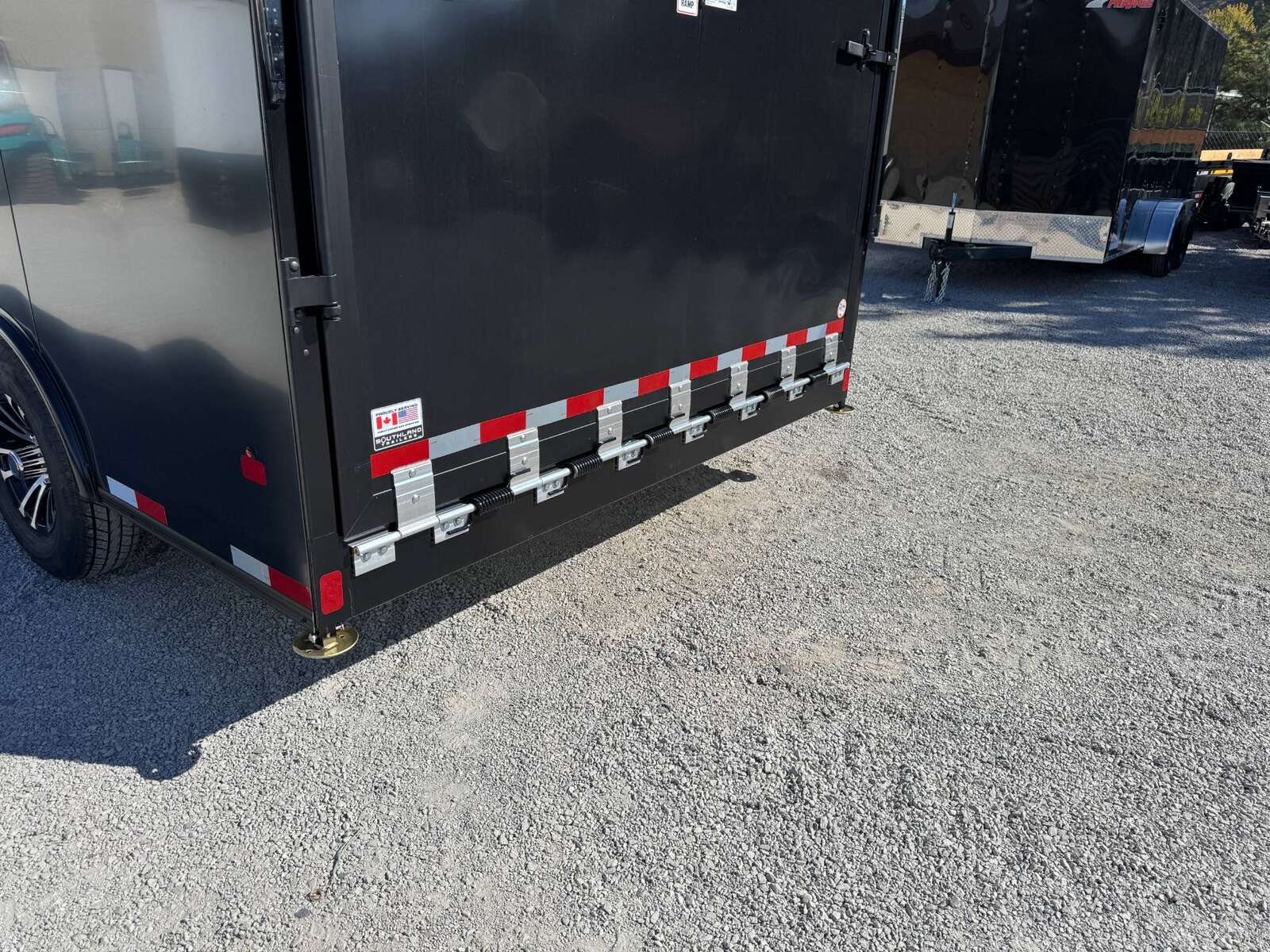 Photo of 2026 Royal 8.5x16 V Nose Cargo Enclosed Trailer Camping Package Black w/ Blackout Pkg, Insulated, Ramp Door, White Walls, 2x Windows & More!
