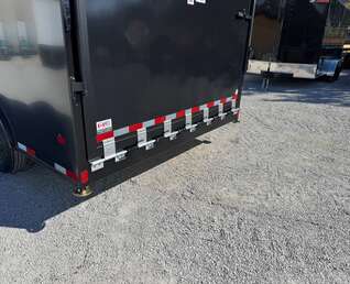 Thumbnail Photo of 2026 Royal 8.5x16 V Nose Cargo Enclosed Trailer Camping Package Black w/ Blackout Pkg, Insulated, Ramp Door, White Walls, 2x Windows & More!