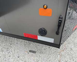Thumbnail Photo of 2026 Royal 8.5x16 V Nose Cargo Enclosed Trailer Camping Package Charcoal Grey w/ Blackout Pkg, Insulated, Ramp Door, White Walls, 2x Windows & More!