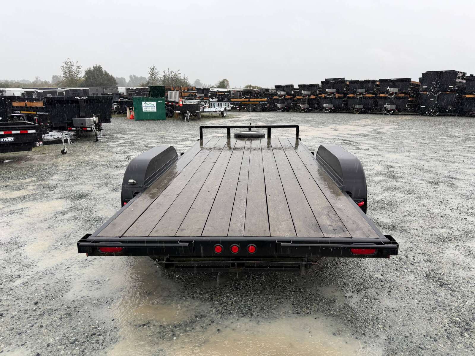 Photo of Pre Owned Used 2018 Snake River 7x16 Flat Deck Car Hauler Trailer 7000lb GVW w/ Ramps