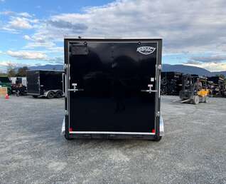 Thumbnail Photo of 2026 Impact Quake 7x12 Cargo Enclosed Trailer Tandem Axle 7000lb GVW Black Extra Height w/ Ramp Door