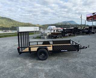 Thumbnail Photo of 2026 Suretrac 7x12 ATV Tube Top Utility Trailer 5000lb GVW w/ Electric Brakes & Rear Ramp Gate & Side Load Ramps