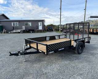 Thumbnail Photo of 2026 Suretrac 7x12 ATV Tube Top Utility Trailer 5000lb GVW w/ Electric Brakes & Rear Ramp Gate & Side Load Ramps