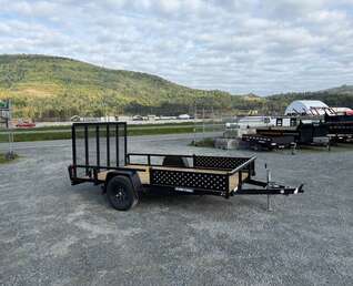 Thumbnail Photo of 2026 Suretrac 7x12 ATV Tube Top Utility Trailer 5000lb GVW w/ Electric Brakes & Rear Ramp Gate & Side Load Ramps