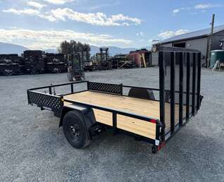 Thumbnail Photo of 2026 Suretrac 7x12 ATV Tube Top Utility Trailer 5000lb GVW w/ Electric Brakes & Rear Ramp Gate & Side Load Ramps