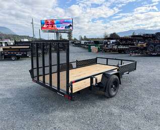 Thumbnail Photo of 2026 Suretrac 7x12 ATV Tube Top Utility Trailer 5000lb GVW w/ Electric Brakes & Rear Ramp Gate & Side Load Ramps