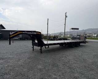 Thumbnail Photo of Pre Owned Used 2024 Southland 24+6 Gooseneck Flat Deck Equipment Trailer 29000lb GVW w/ Ramps 