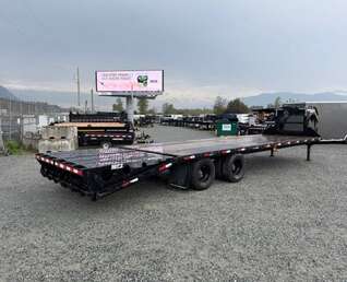 Thumbnail Photo of Pre Owned Used 2024 Southland 24+6 Gooseneck Flat Deck Equipment Trailer 29000lb GVW w/ Ramps 