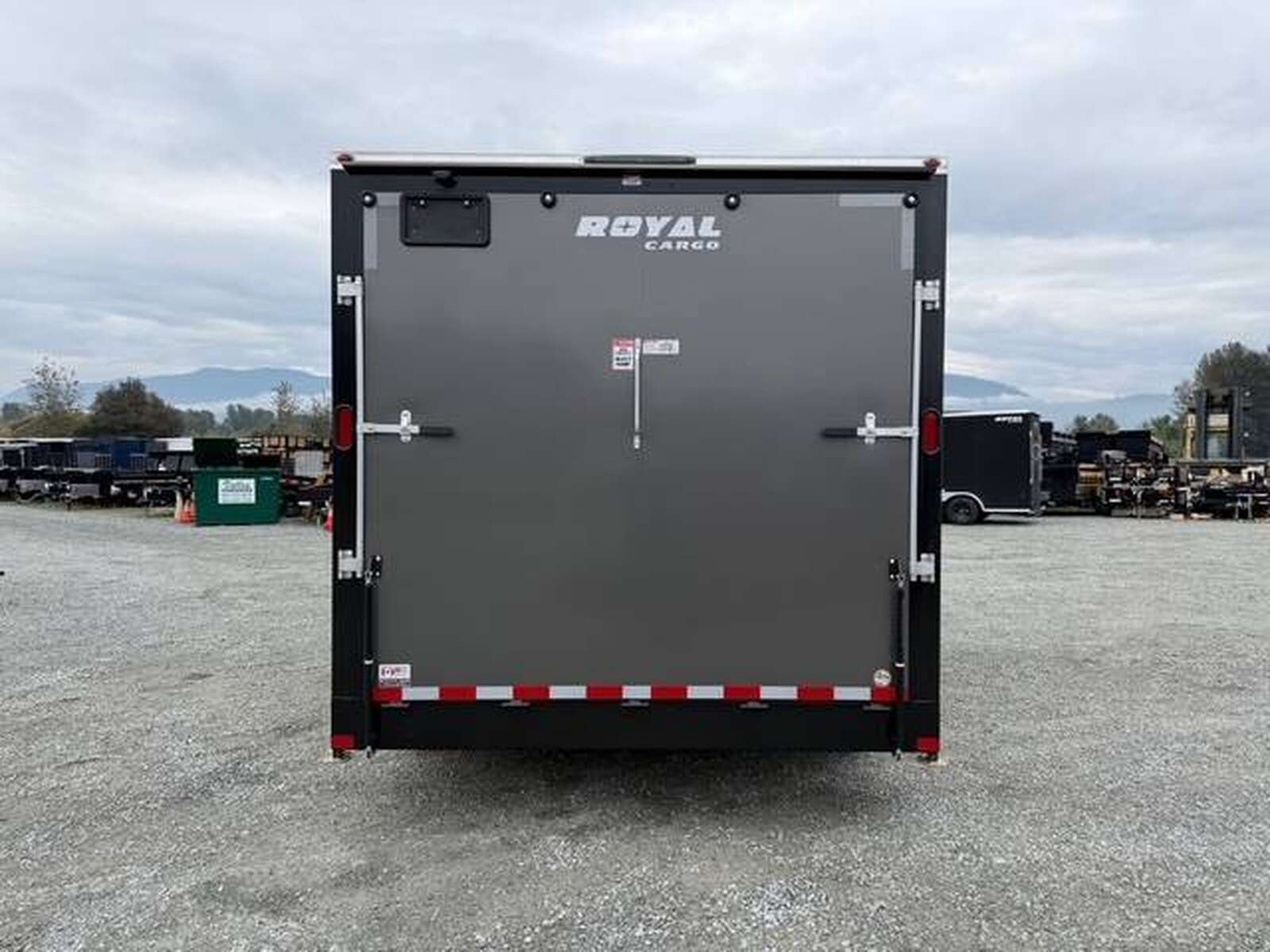 Photo of 2026 Royal Cargo 8.5X16 V NOSE Cargo / Enclosed Trailer Charcoal Grey RAMP DOOR EXTRA HEIGHT 11,400LB GVW (GSR)
