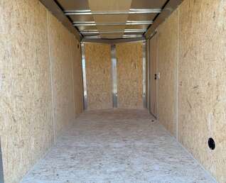 Thumbnail Photo of 2026 Impact Quake 6x12 V Nose Cargo / Enclosed Trailer Charcoal Grey Barn Doors Extra Height 2990lb GVW