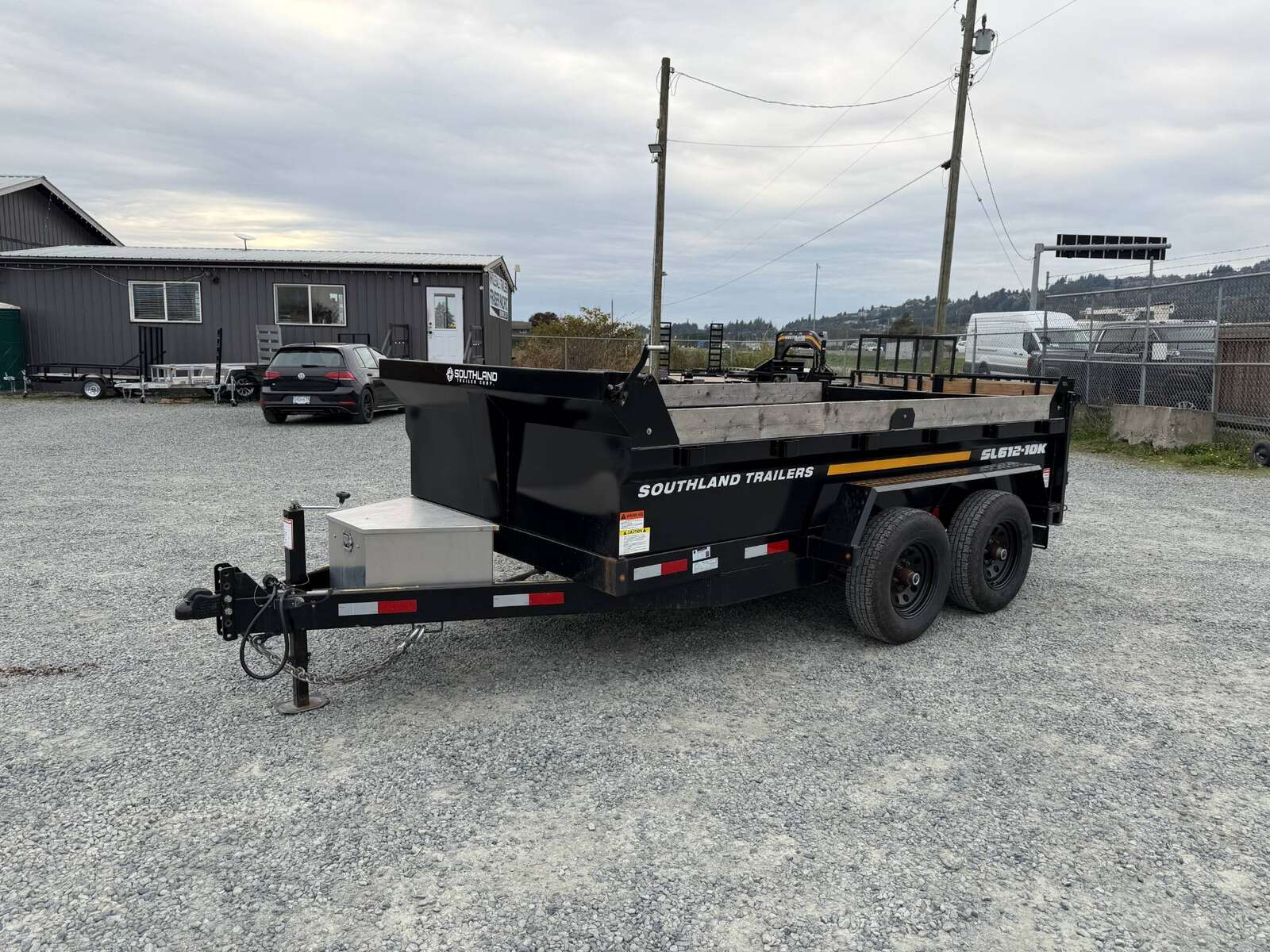 Photo of Pre Owned Used 2023 Southland 6X12 Dump Trailer 11,400LB GVW with Tarp and Ramps
