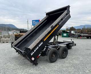 Thumbnail Photo of Pre Owned Used 2023 Southland 6X12 Dump Trailer 11,400LB GVW with Tarp and Ramps