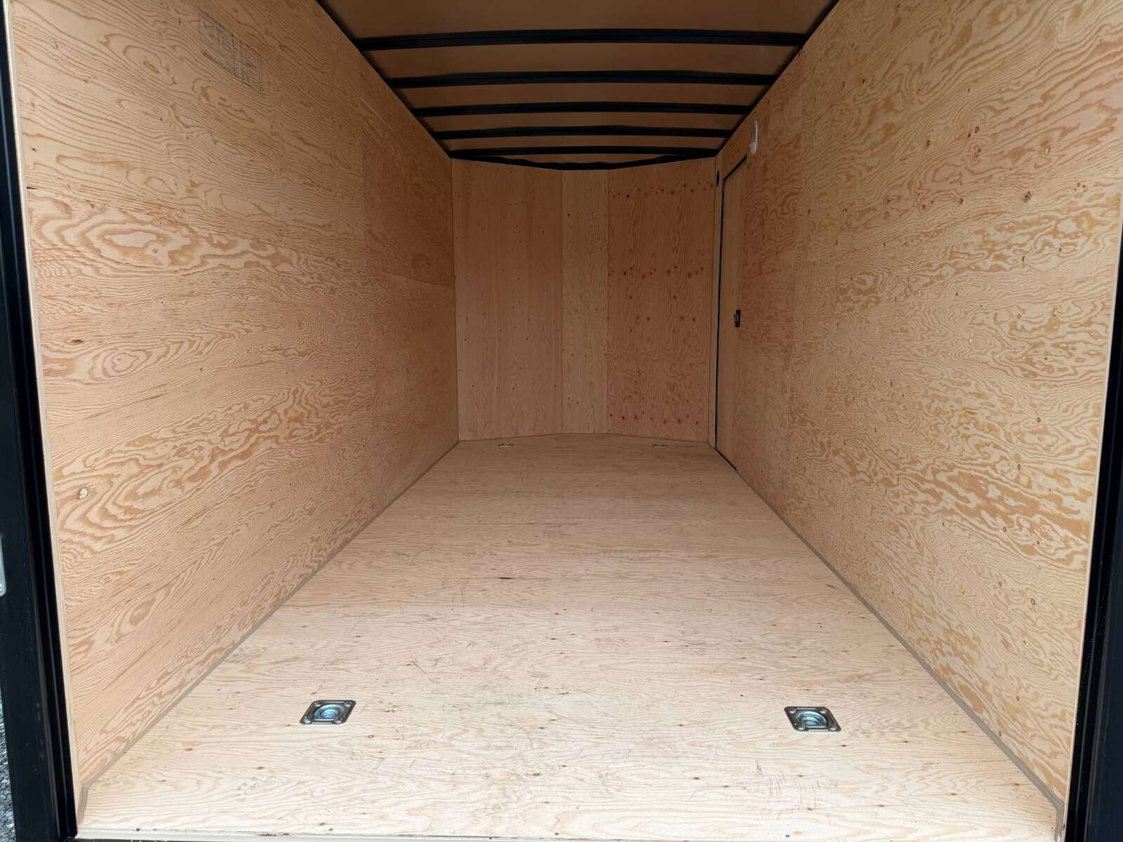 Photo of 2026 Royal 7x16 Enclosed Cargo Trailer V Nose Ramp Door Charcoal Grey 7700lb GVW Extra Height