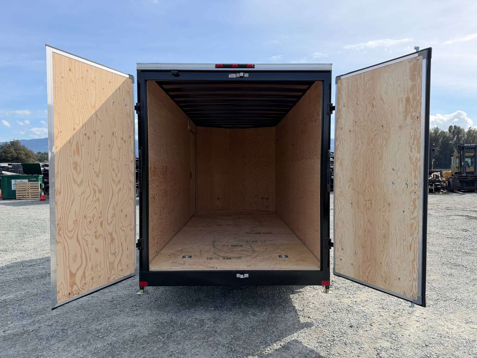 Photo of 2026 Royal 7x16 Enclosed Cargo Trailer V Nose Barn Door Silver HD 11,400lb GVW Extra Height