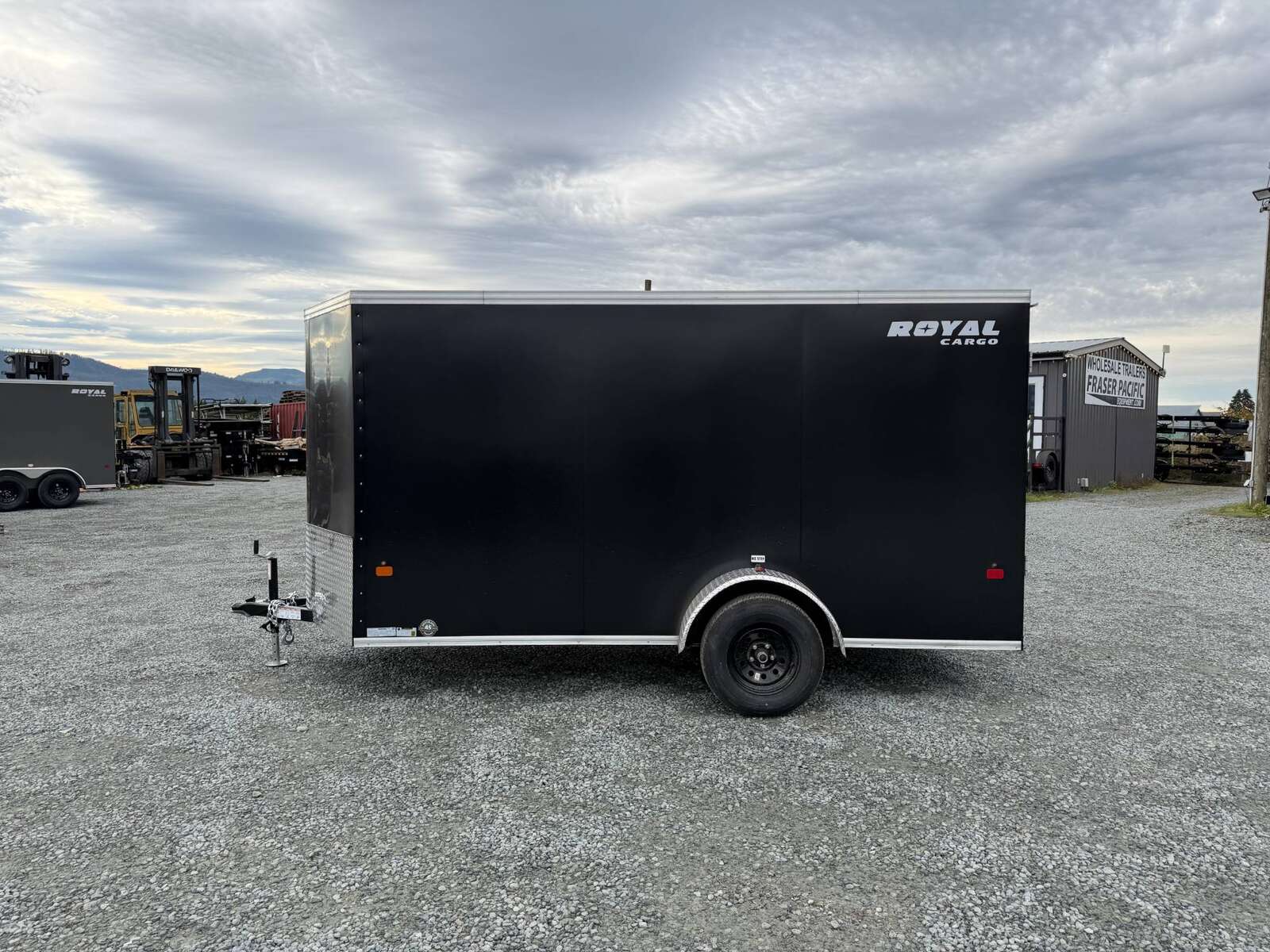 Photo of 2026 Royal Cargo 6x12 V Nose Cargo / Enclosed Trailer Ramp Door Black 2999lb GVW