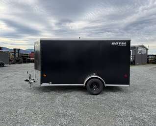 Thumbnail Photo of 2026 Royal Cargo 6x12 V Nose Cargo / Enclosed Trailer Ramp Door Black 2999lb GVW