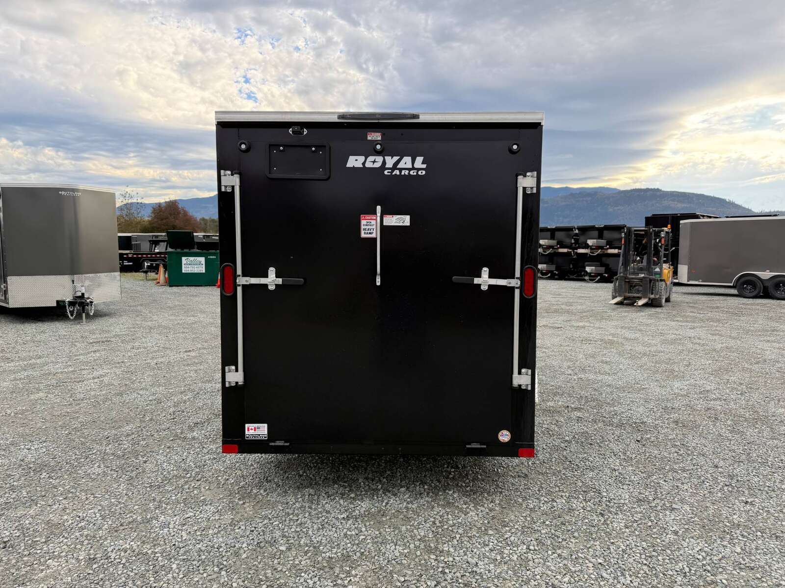 Photo of 2026 Royal Cargo 6x12 V Nose Cargo / Enclosed Trailer Ramp Door Black 2999lb GVW
