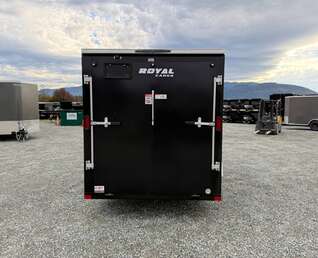 Thumbnail Photo of 2026 Royal Cargo 6x12 V Nose Cargo / Enclosed Trailer Ramp Door Black 2999lb GVW