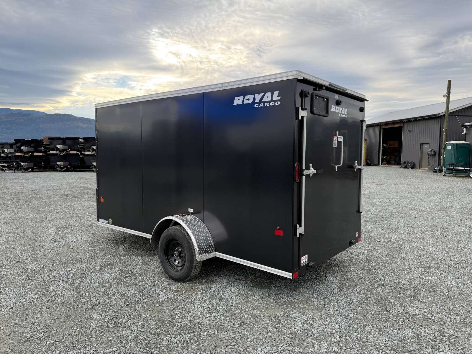 Photo of 2026 Royal Cargo 6x12 V Nose Cargo / Enclosed Trailer Ramp Door Black 2999lb GVW