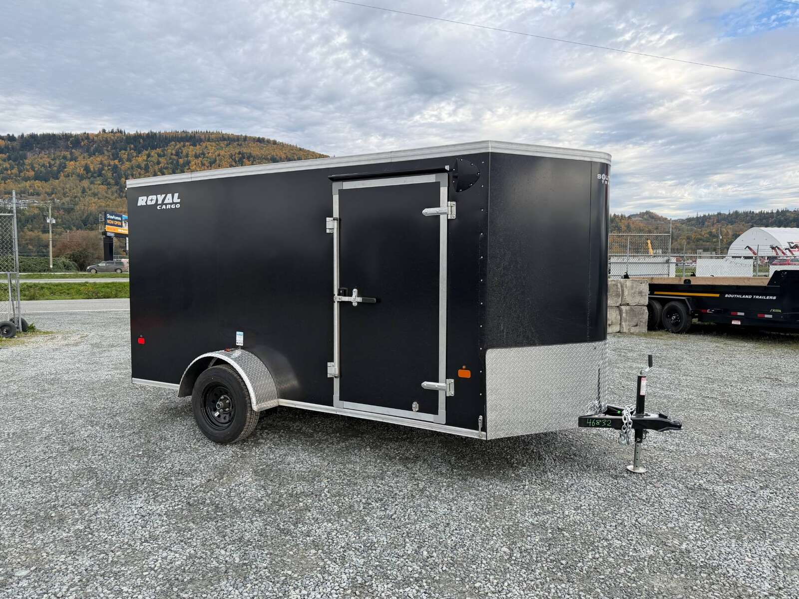 Photo of 2026 Royal Cargo 6x12 V Nose Cargo / Enclosed Trailer Ramp Door Black 2999lb GVW