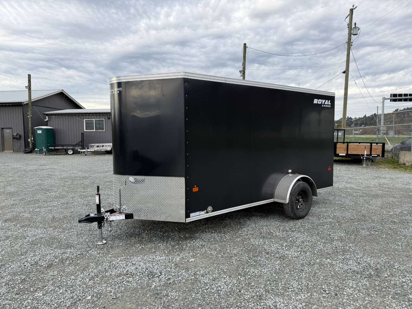 Photo of 2026 Royal Cargo 6x12 V Nose Cargo / Enclosed Trailer Ramp Door Black 2999lb GVW