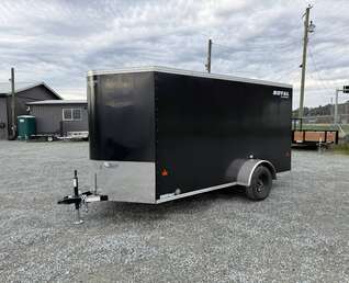 Thumbnail Photo of 2026 Royal Cargo 6x12 V Nose Cargo / Enclosed Trailer Ramp Door Black 2999lb GVW