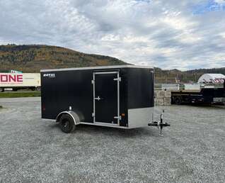 Thumbnail Photo of 2026 Royal Cargo 6x12 V Nose Cargo / Enclosed Trailer Ramp Door Black 2999lb GVW