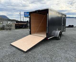 Thumbnail Photo of 2026 Royal Cargo 6x12 V Nose Cargo / Enclosed Trailer Ramp Door Black 2999lb GVW
