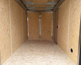 Thumbnail Photo of 2026 Impact Quake 6x10 V Nose Cargo / Enclosed Trailer Black Ramp Door Extra Height 2990lb GVW