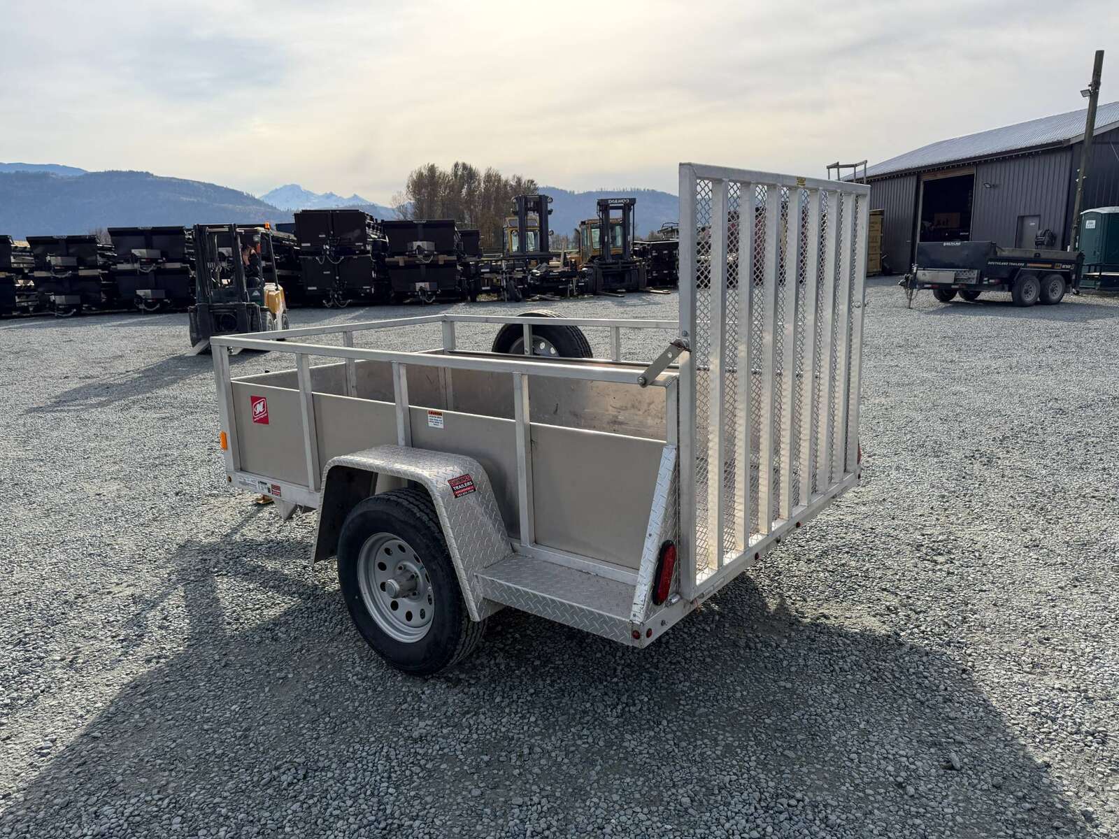 Photo of Used Pre Owned 2019 Snake River Aluminum 5x8 Utility Landscape Trailer w/ Ramp Gate