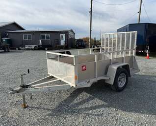 Thumbnail Photo of Used Pre Owned 2019 Snake River Aluminum 5x8 Utility Landscape Trailer w/ Ramp Gate