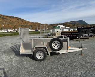Thumbnail Photo of Used Pre Owned 2019 Snake River Aluminum 5x8 Utility Landscape Trailer w/ Ramp Gate