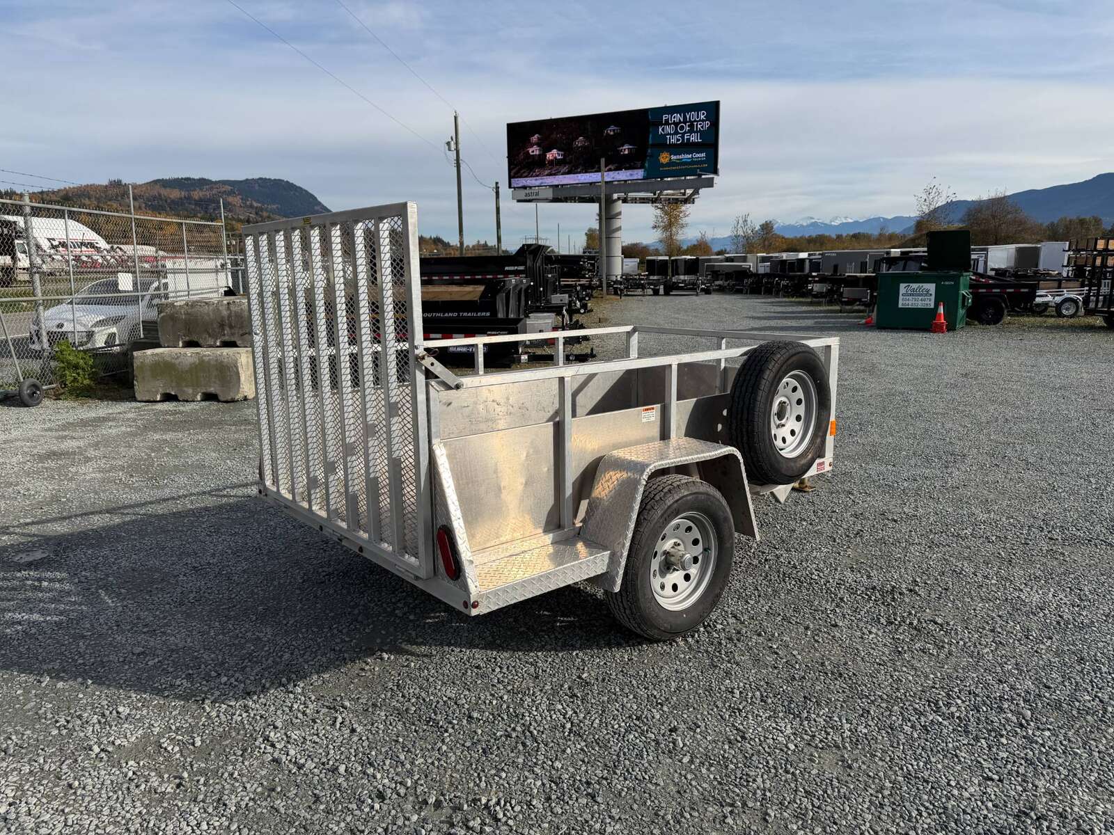 Photo of Used Pre Owned 2019 Snake River Aluminum 5x8 Utility Landscape Trailer w/ Ramp Gate
