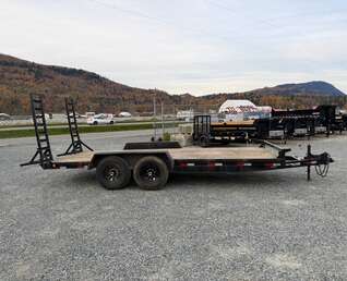 Thumbnail Photo of Pre Owned Used 2023 Southland 7X18 15,400LB GVW Equipment Flat Deck Trailer w/ Stand Up Ramps