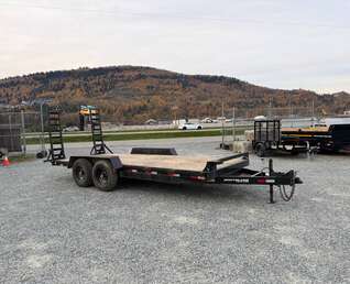 Thumbnail Photo of Pre Owned Used 2023 Southland 7X18 15,400LB GVW Equipment Flat Deck Trailer w/ Stand Up Ramps