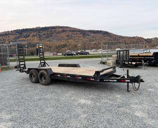 Thumbnail Photo of Pre Owned Used 2023 Southland 7X18 15,400LB GVW Equipment Flat Deck Trailer w/ Stand Up Ramps