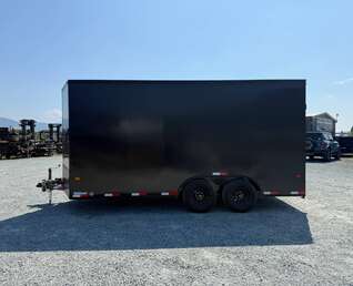 Thumbnail Photo of 2026 Royal Cargo 8.5X16 V NOSE Cargo / Enclosed Trailer BLACK w/ BLACKOUT PKG RAMP DOOR EXTRA HEIGHT 11,400LB GVW